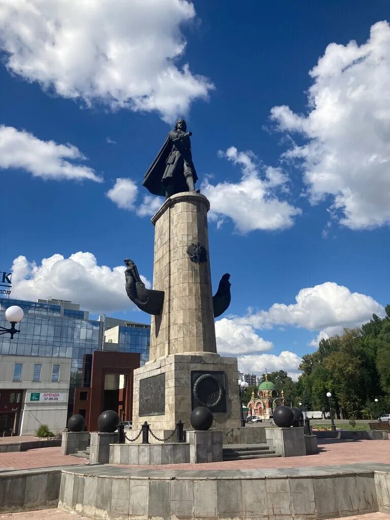 Площадь петра великого липецк фото Панорама: Государю Императору Петру I, памятник, мемориал, Липецк, площадь Петра