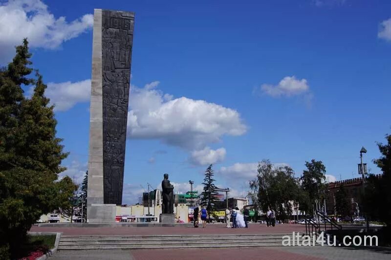 Площадь победы барнаул фото Памятники Алтая. , Все об отдыхе в Горном Алтае: базы отдыха, гостиницы, туры, т
