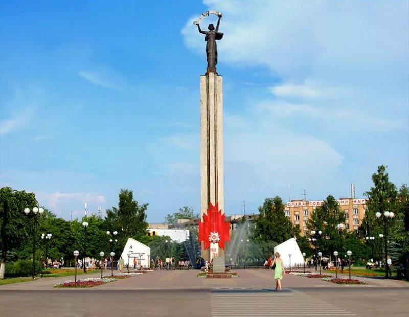 Площадь победы калуга фото Лет победы калуга
