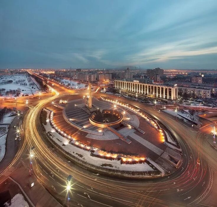 Площадь победы петербург фото Фотография фотографа Sergey Louks - Вечерний Петербург. Площадь Победы St peters