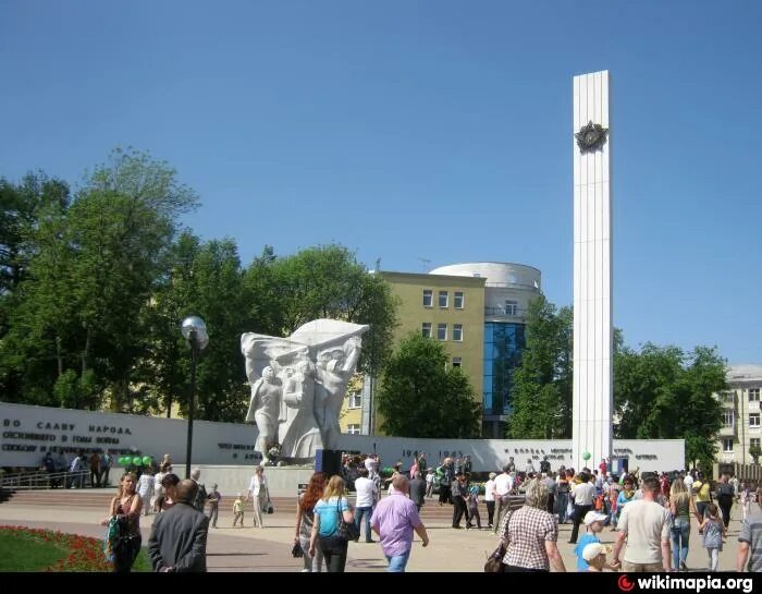 Площадь победы рязань фото Монумент на площади победы в рязани - Фото