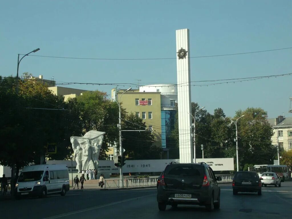 Площадь победы рязань фото Panorama: Eternal Flame, monument, memorial, Ryazan, Pervomayskiy Avenue - Yande