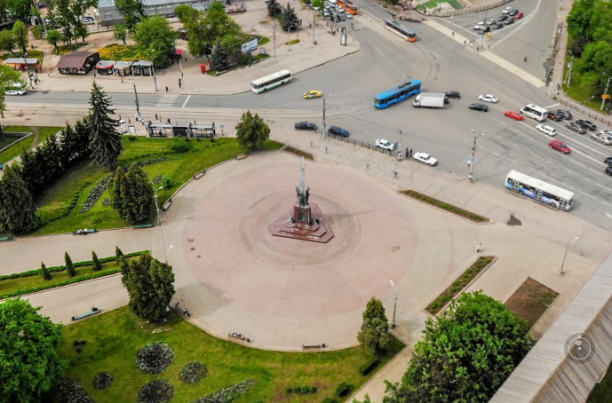 Площадь победы смоленск фото Центр Смоленска сняли на панорамное фото с квадрокоптера - Общество Информагентс