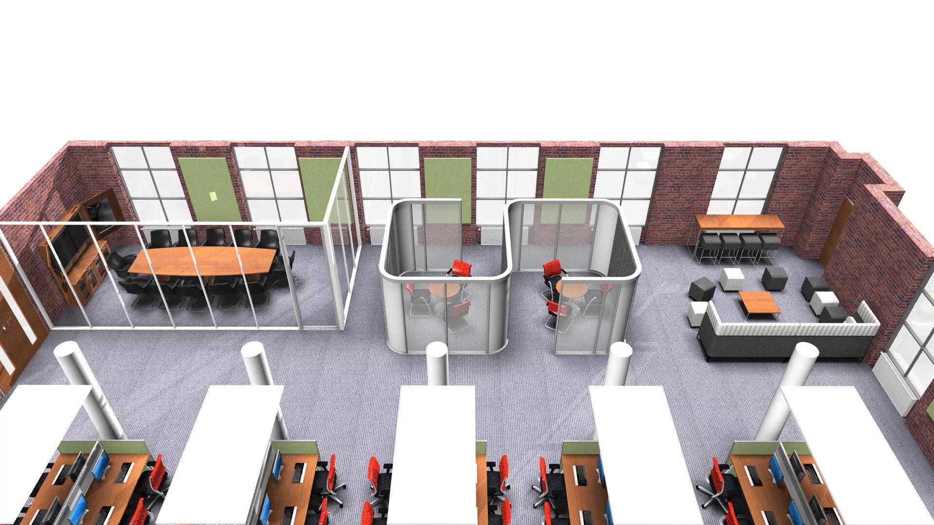 Площадь помещения фото Loading... Office space design, Open office layout, Office floor plan