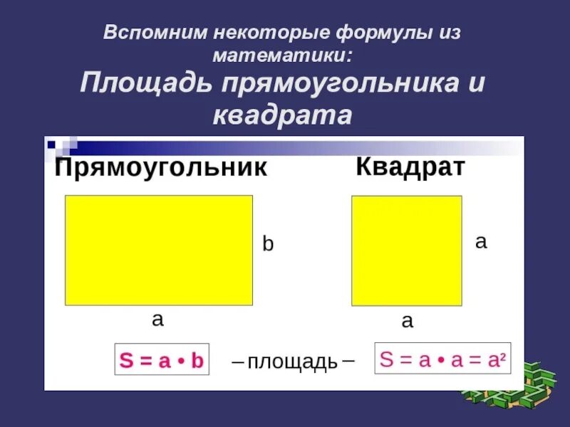 Площадь прямоугольника фото Как вычислить квадрат прямоугольник