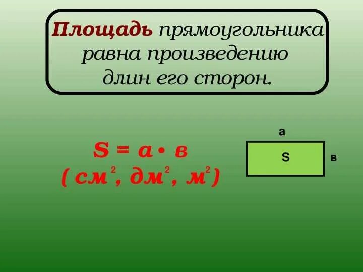Площадь прямоугольника фото Картинки ПРОИЗВЕДЕНИЕ СТОРОН ПРЯМОУГОЛЬНИКА