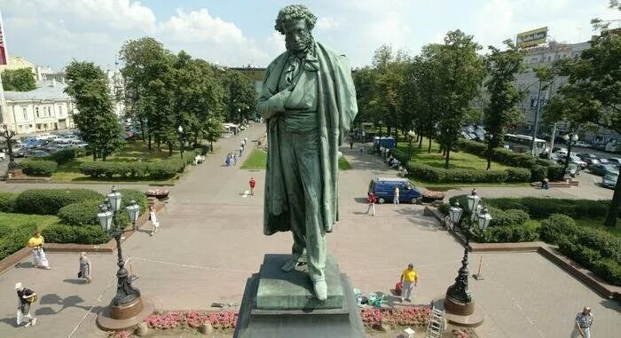 Площадь пушкина в москве фото Панорама: Пушкинская площадь, достопримечательность, Москва, Пушкинская площадь 