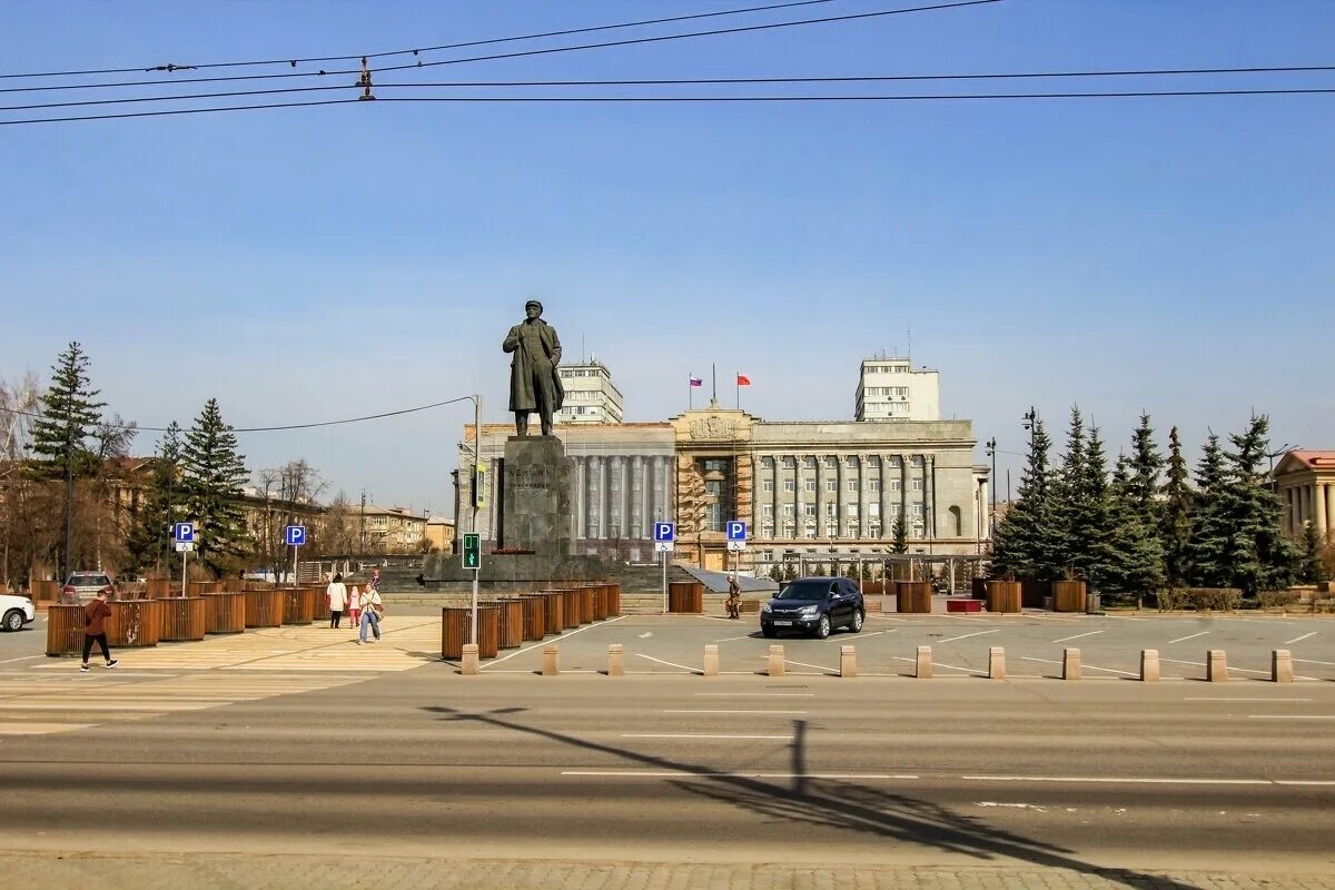 Площадь революции красноярск фото Площадь Революции в Красноярске и памятник В.И.Ленину :: Владимир Кириченко - Со