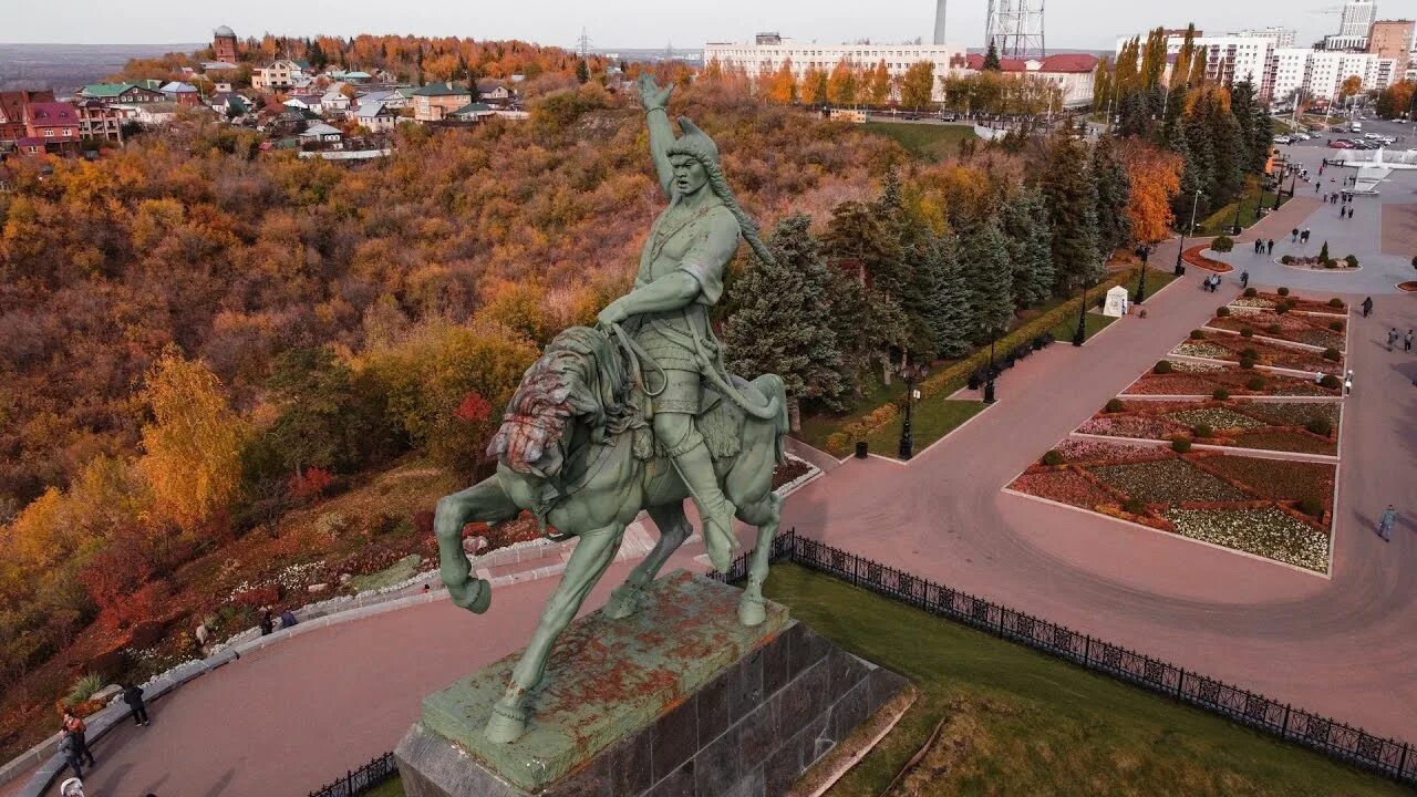 Площадь салавата юлаева фото Sabrusto I Аэросъемка I День Республики Башкортостан I Салават Юлаев - YouTube