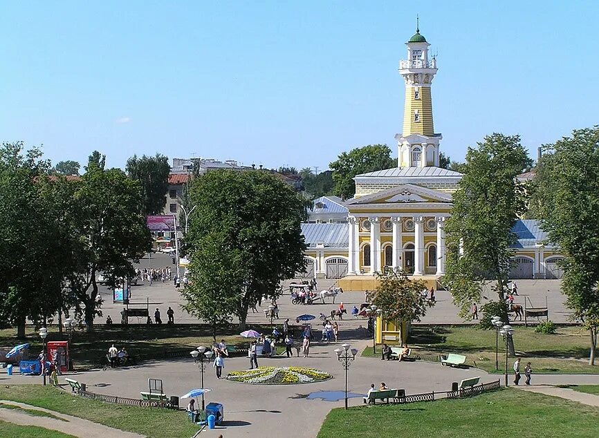 Площадь сковорода в костроме фото Регион44 - Сусанинская площадь Костромы ("сковородка"), увеличенная фотография