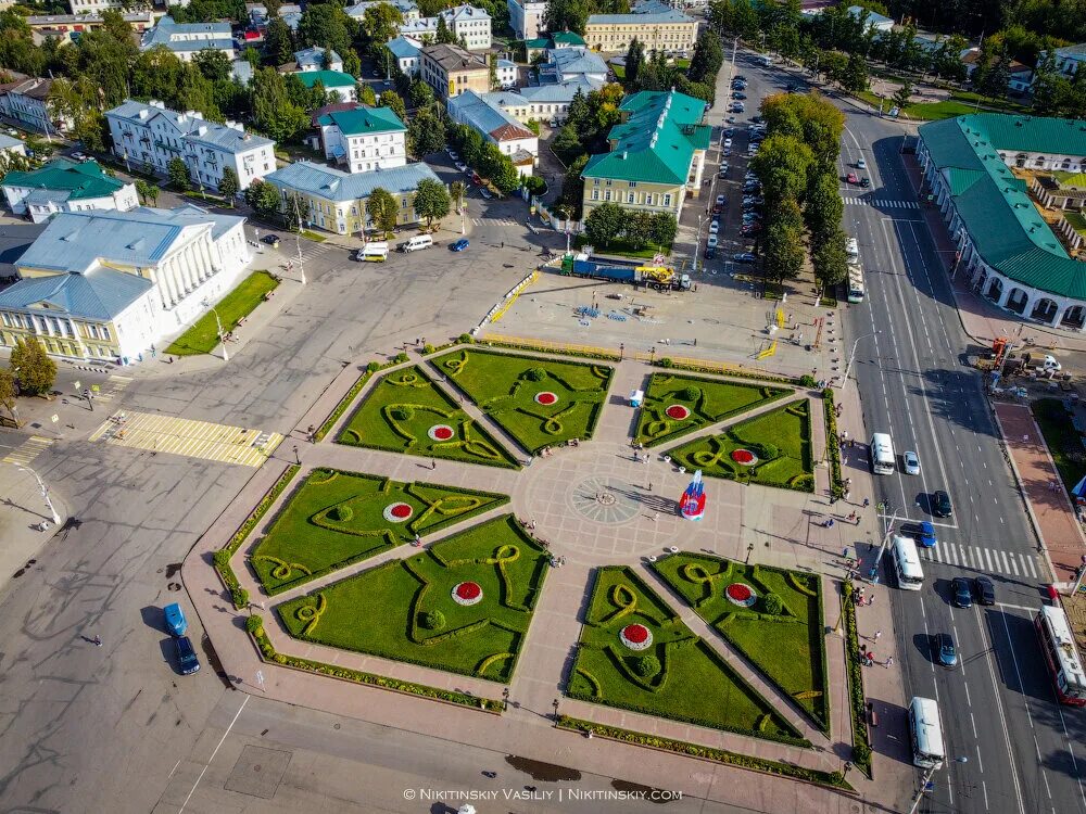 Площадь сковорода в костроме фото Летаем над главной площадью Костромы Что происходит? Дзен
