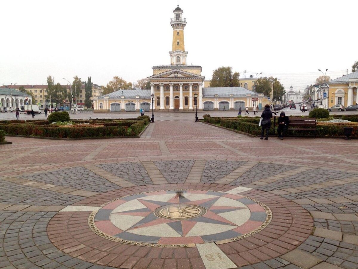 Площадь сковорода в костроме фото Кострома. Беседка Островского и "Жестокий романс" "Чумодан" - бесплатный московс