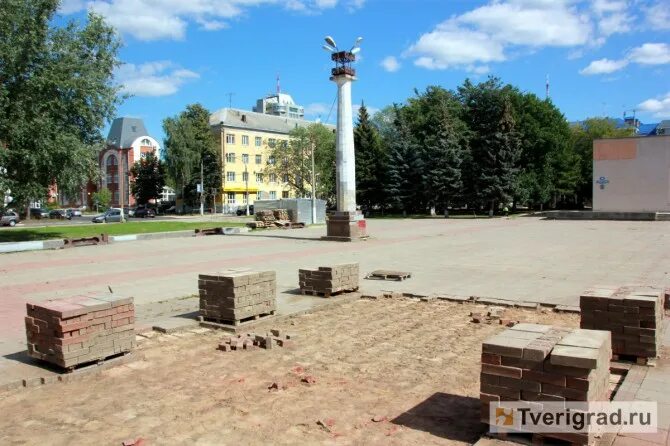 Площадь славы тверь где находится фото В Твери начинается реконструкция площади Славы (фото) Твериград