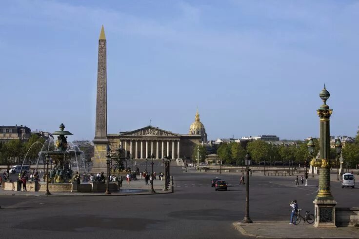 Площадь согласия в париже фото PLAZA CONCORDIA - Arquitecto: Gabriel. De planta octogonal y seca es la mayor de