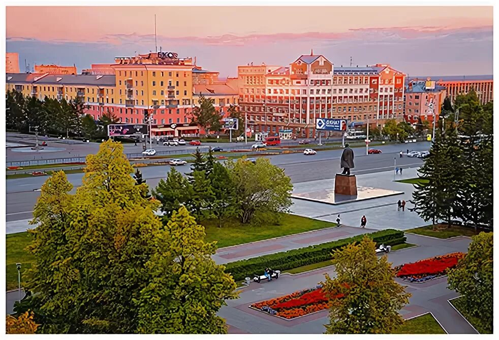 Площадь советов барнаул фото Барнаул (13 почтовых открыток в наборе)