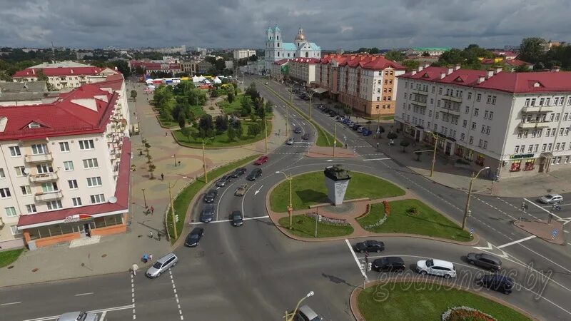 Площадь советская гродно фото Фотопроект Гродно с высоты к 889-летию областного центра