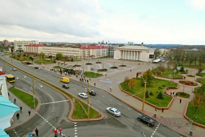 Площадь советская гродно фото Фоторепортаж: Как выглядит Гродно со смотровых площадок