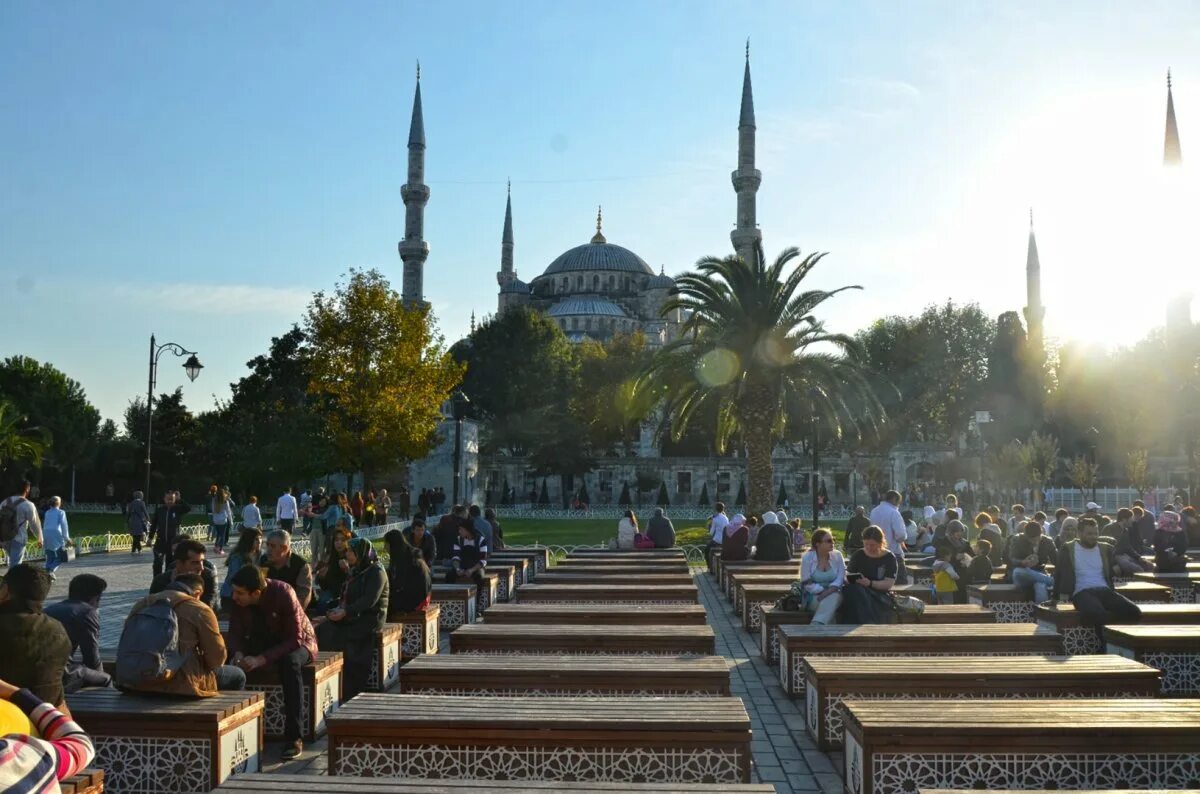 Площадь султана ахмеда фото Здесь можно присесть и .... - Стамбул, Турция - Фото 32 - ФотоТерра