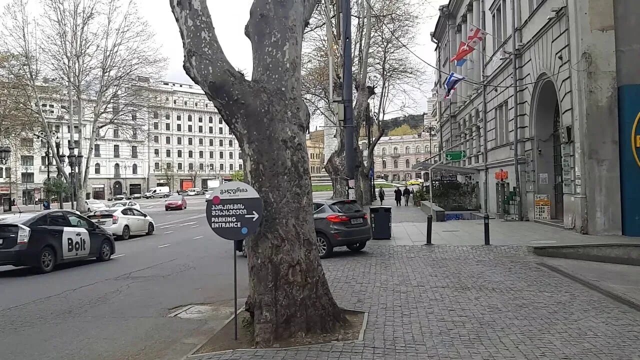 Площадь свободы тбилиси проспект шота руставели фото Проспект Руставели, Тбилиси, Грузия 1 - YouTube