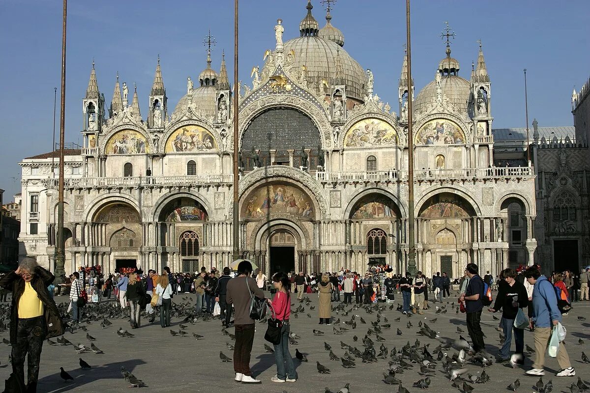 Площадь святого марка в венеции фото Файл:Venice - St. Marc's Basilica 01.jpg - Википедия