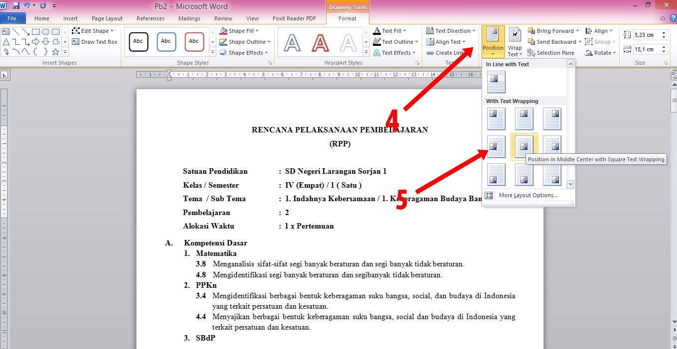 Площадь текста на фото Cara Membuat Garis Di Bawah Kop Surat Pada Ms Word 2013 Tutorial Ms Images DA9
