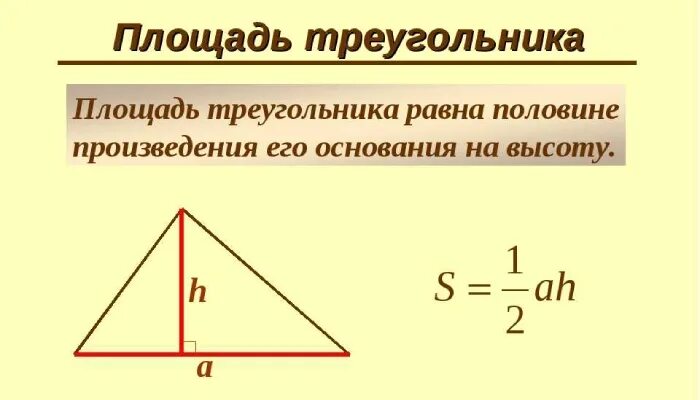 Площадь треугольника фото Площадь треугольника - читать как вычислить величину