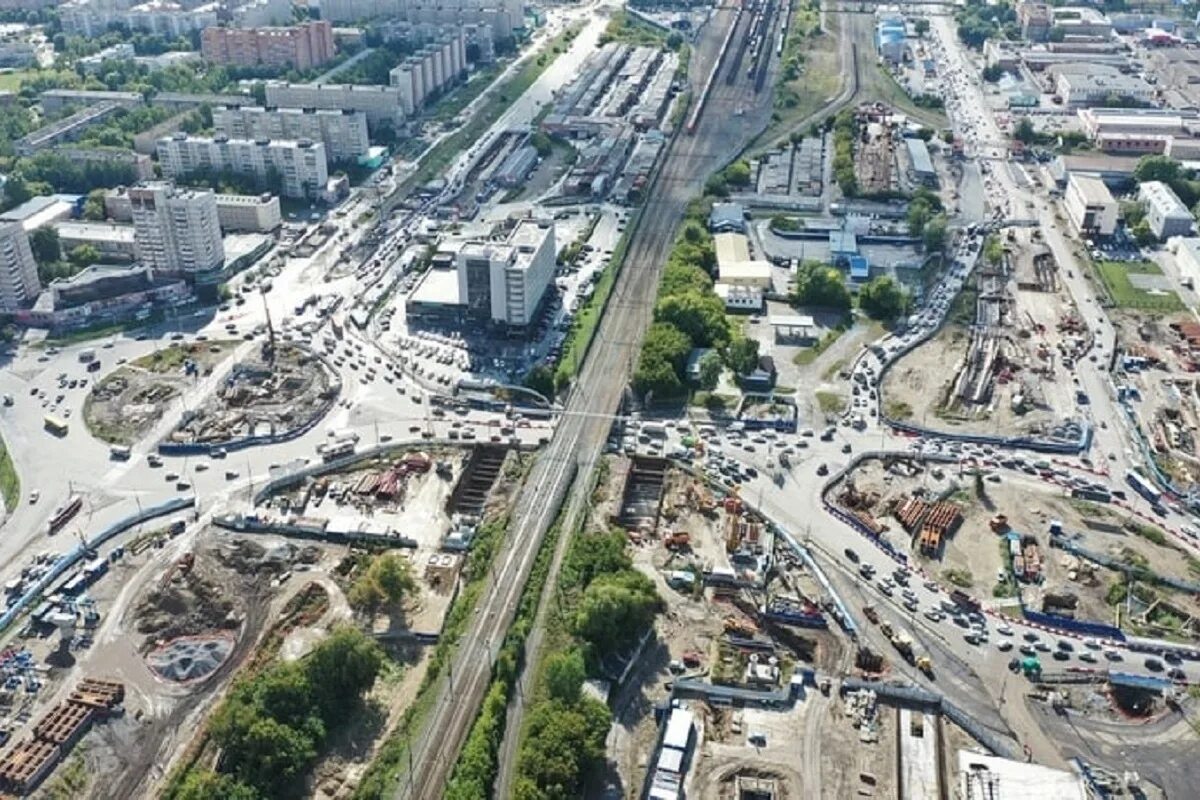 Площадь труда новосибирск фото Движение по объездным дорогам запустили на площади Энергетиков в Новосибирске - 
