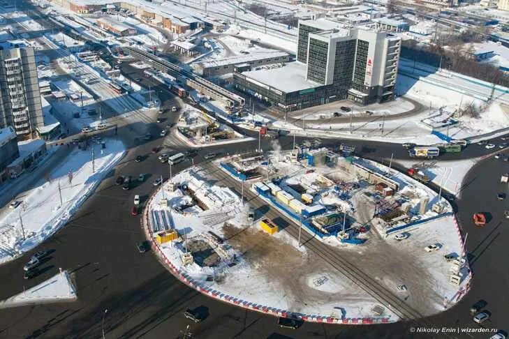 Площадь труда новосибирск фото Движение через площадь Труда будут перекрывать по ночам в Новосибирске VN.RU - н