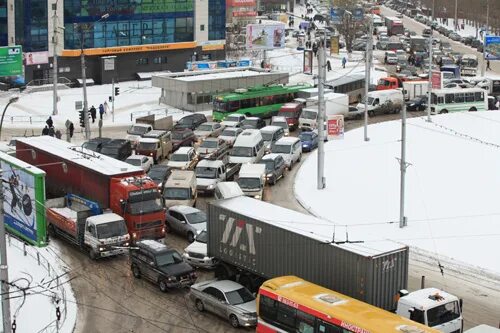 Площадь труда новосибирск фото Где самые большие пробки в Новосибирске?