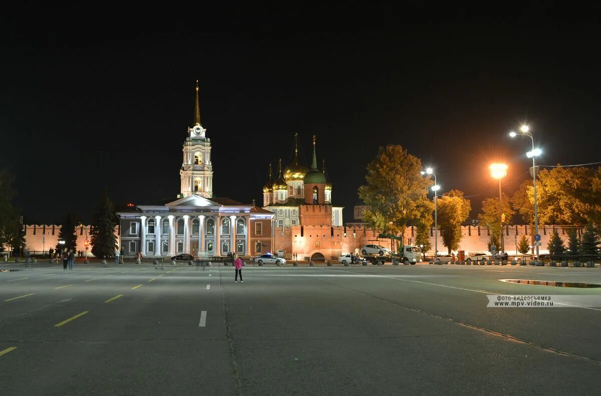 Площадь тулы фото Центр города, площадь и вид на Тульский Кремль - город Тула, Ленинский район, Ту