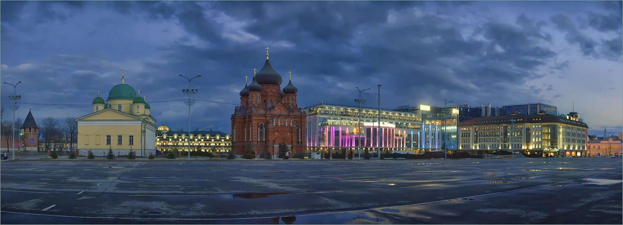 Площадь тулы фото Огни вечерней Тулы Фотосайт СуперСнимки.Ру