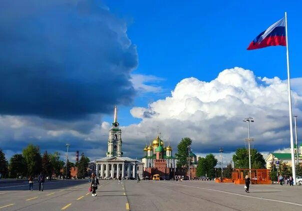 Площадь тулы фото Clouds over Lenin Square ⛈ #тула #тулаlife Тула Life ВКонтакте