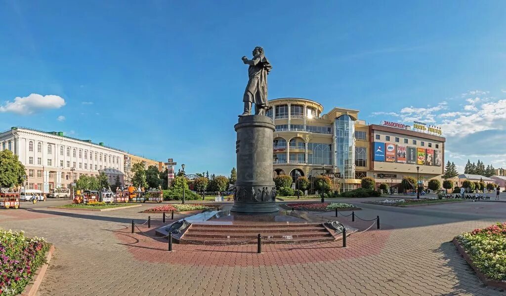Площадь в курске фото А.С. Пушкин, жанровая скульптура, Россия, Курск, Центральный округ - Яндекс.Карт