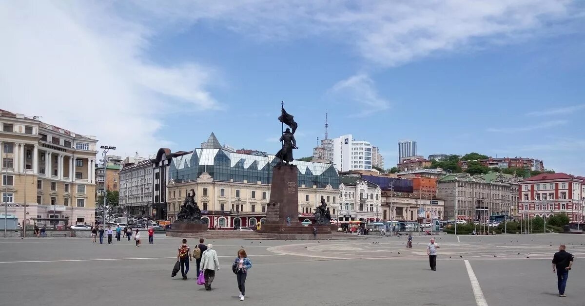 Площадь владивостока фото Владивосток. Центральная площадь. Пикабу