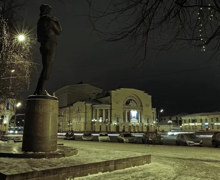 Площадь волкова ярославль фото Площадь Волкова - Новогодний Ярославль Новости в Фотографиях и Видео Фото и Виде
