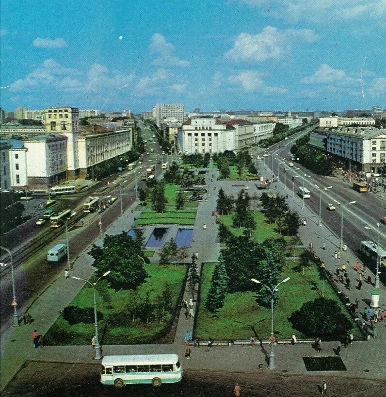 Площадь якуба коласа минск проспект независимости фото Minsk - Old photos - Photo - Bus Transport