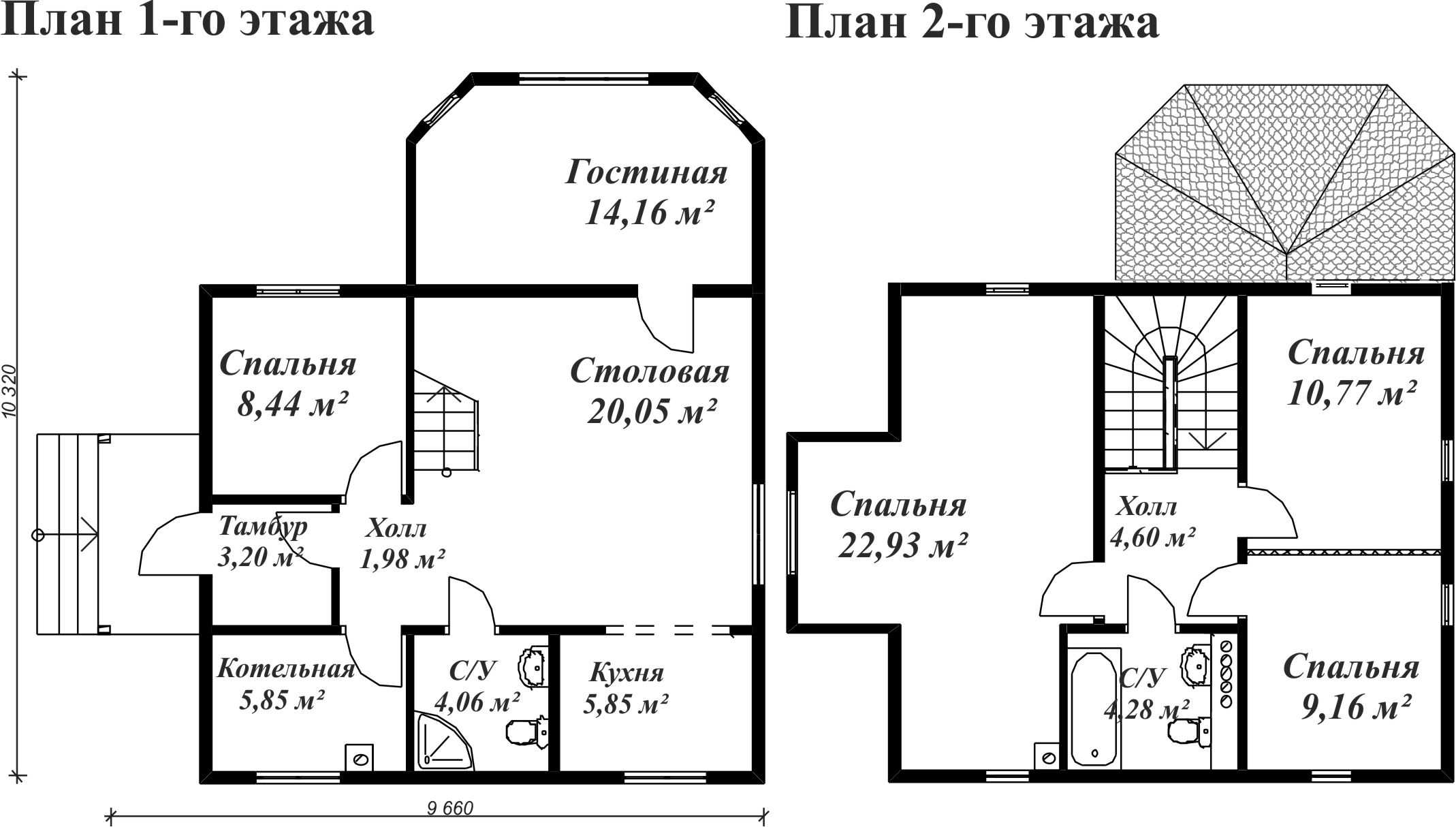 Площади домов примеры Планы двухэтажных домов: примеры удачных проектов