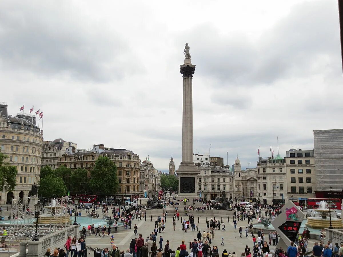 Площади мира фото Файл:Trafalgar Square view from National Gallery.JPG - Википедия