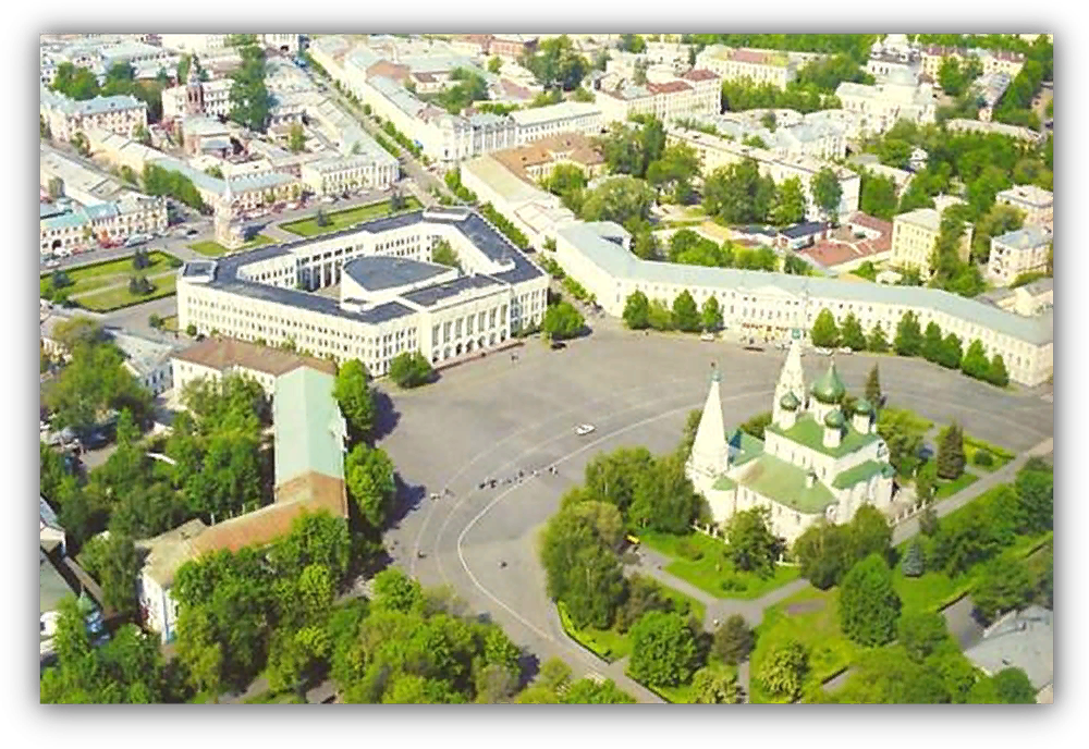 Площади ярославля фото Исторический центр города Ярославля Удоба - бесплатный конструктор образовательн