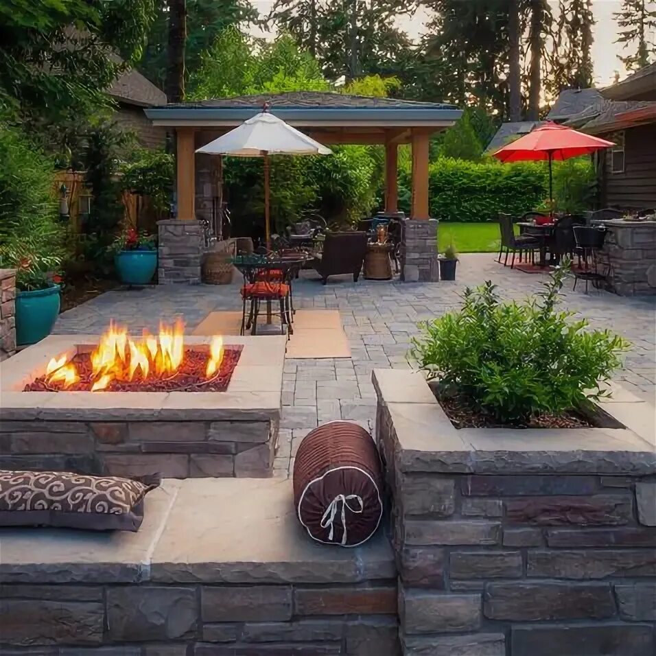 Площадка для мангала на даче своими руками Dougherty Property Small backyard patio, Outdoor patio designs, Backyard renovat