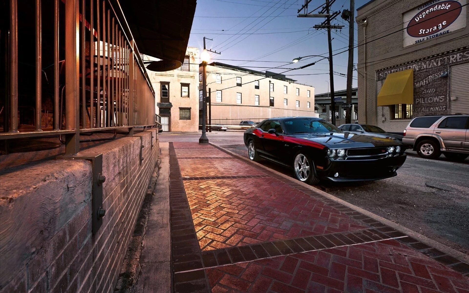 Площадка фото машины street hd Dodge challenger, 2011 dodge challenger, Dodge