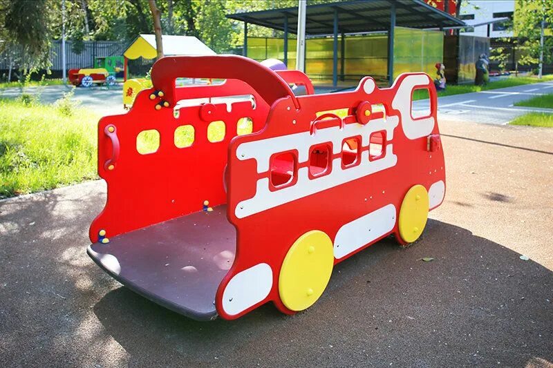 Площадка фото машины Игровая машина "Пожарная" купить в Краснодар
