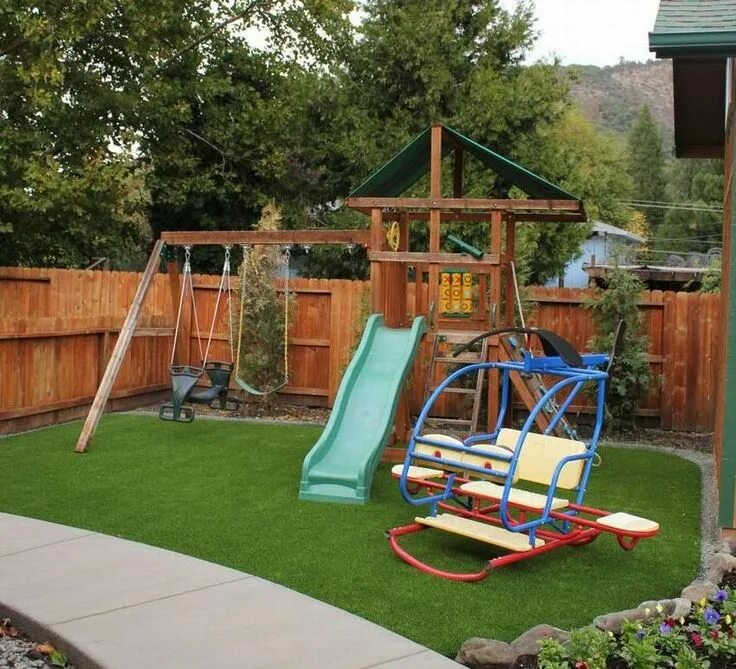 Площадка на даче фото Детская площадка во дворе частного дома 10 интересных фото Backyard projects, Ba