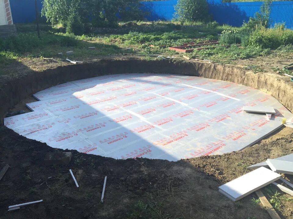 Площадка под бассейн на даче своими руками Каркасный бассейн на даче - DRIVE2