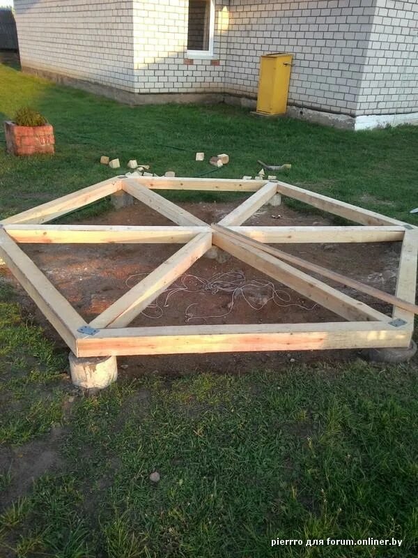 Площадка под беседку на даче своими руками Хочу беседку на дачу - Форум onliner.by