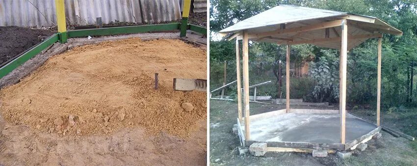 Площадка под беседку своими руками Постройки из дерева на участке: беседка из бруса своими руками - RMNT - Медиапла