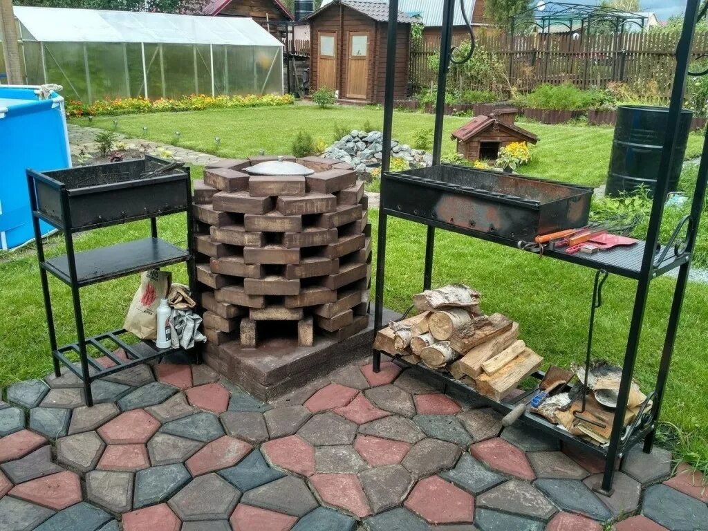 Площадка под мангал на даче своими руками Фото Беседка и пергола своими руками., Фото группы, - Фото@Mail.Ru