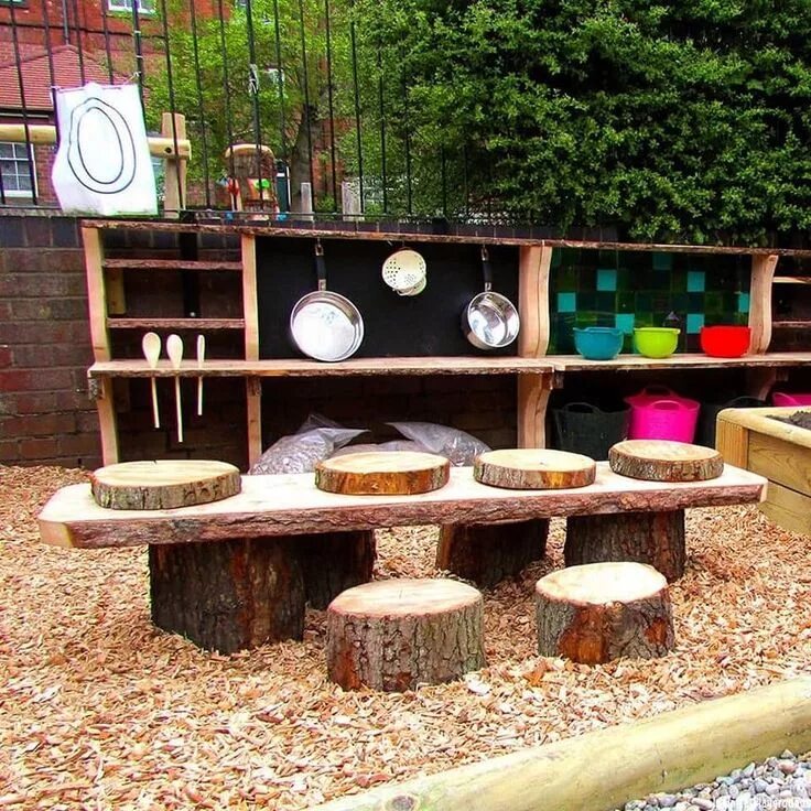 Площадки своими руками фото Pin su espaço exterior para jardins de infância/Outdoor space for kindergartens