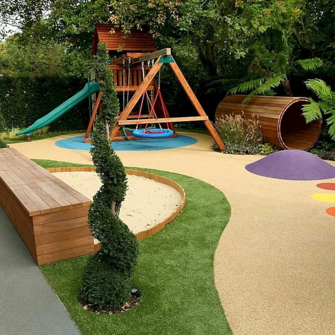 Площадки в ландшафтном дизайне 10+ Gorgeous Kids Play Area Designs in Your Backyard / FresHOUZ.com Игровая площ