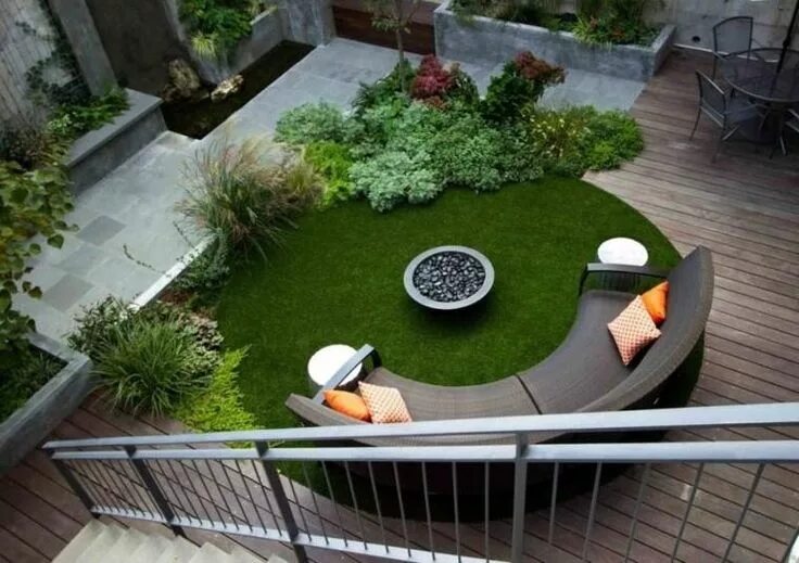 Площадки в ландшафтном дизайне Comfort, the priority in the seats for the garden. Contemporary garden, Modern g
